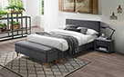 Кровать Azurro Velvet Grey - Фото