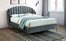 Кровать Calabria Velvet Grey - Фото