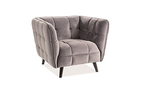 Кресло Castello 1 Velvet grey - Фото