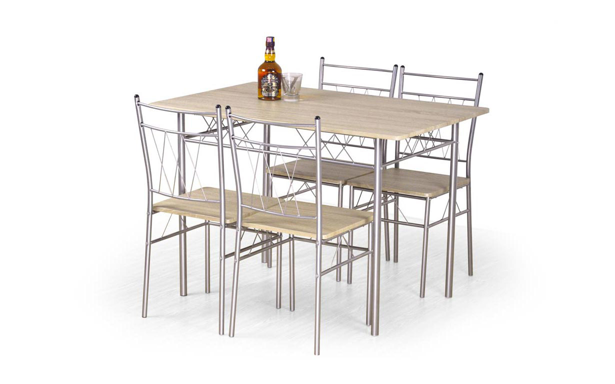 Комплект Faust стіл + 4 стільця Halmar - Фото