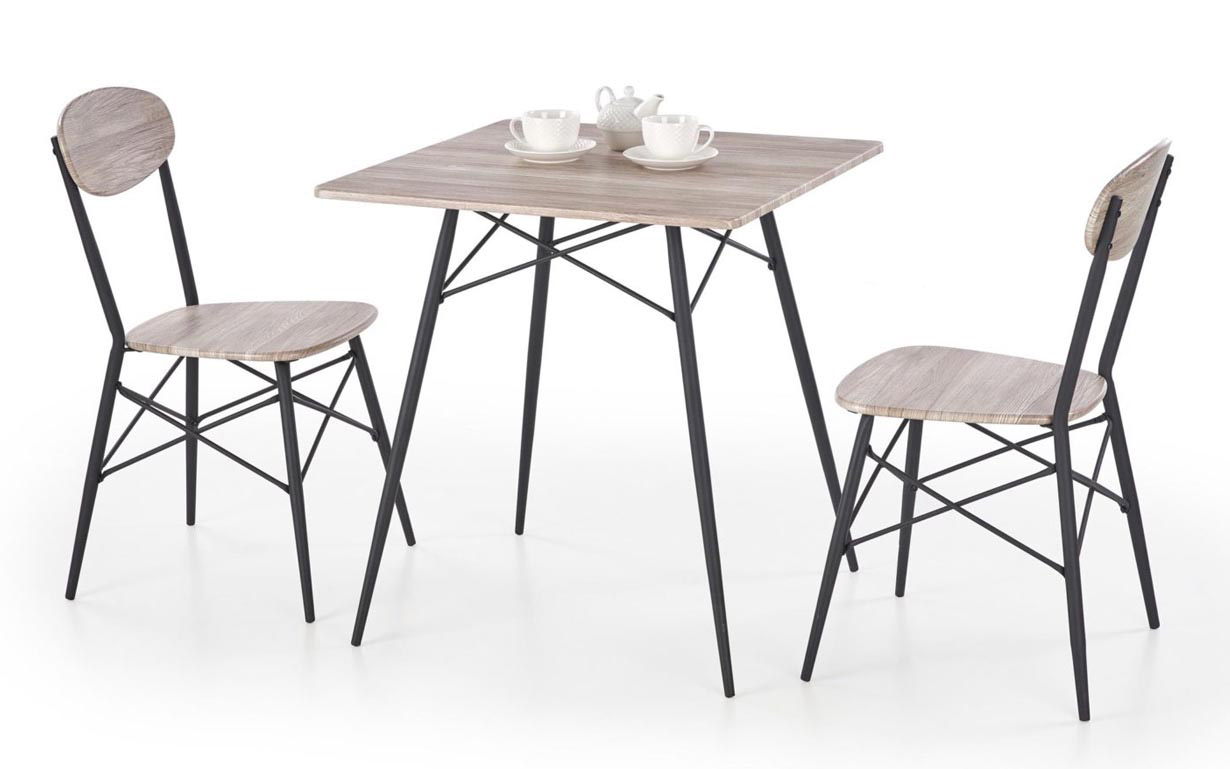 Комплект Kabir стіл + 2 стільця Halmar - Фото