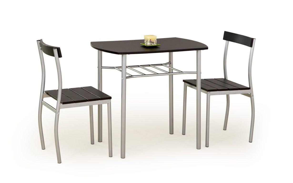 Комплект Lance venge стіл + 2 стільця Halmar - Фото