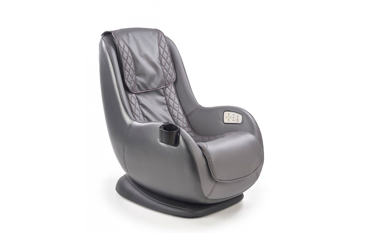 Кресло Dopio grey (с функцией массажа) Halmar - Фото