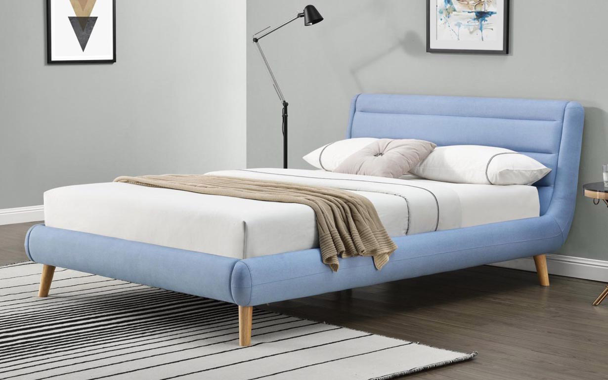 Кровать Elanda light blue 140х200 см. Halmar - Фото