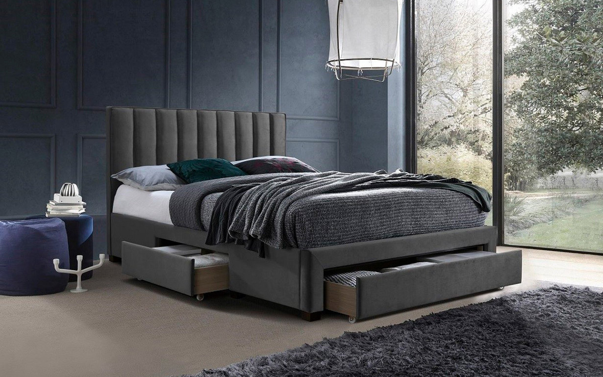 Кровать Grace grey 160х200 см. Halmar - Фото