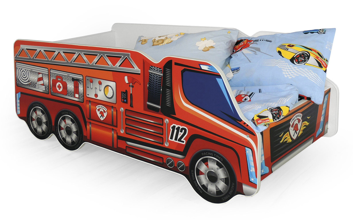 Кровать-машинка Fire truck 70х140 см. Halmar - Фото