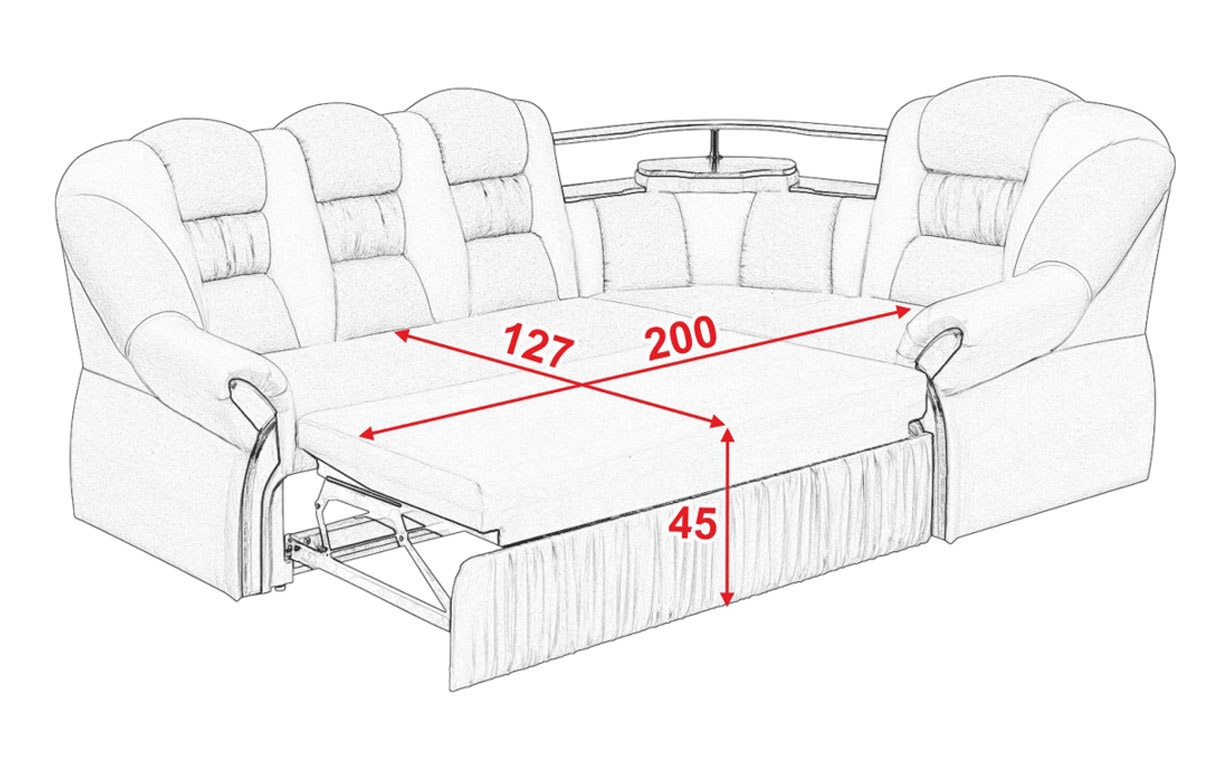 Угловой диван АМ3 У с полкой - Фото_5