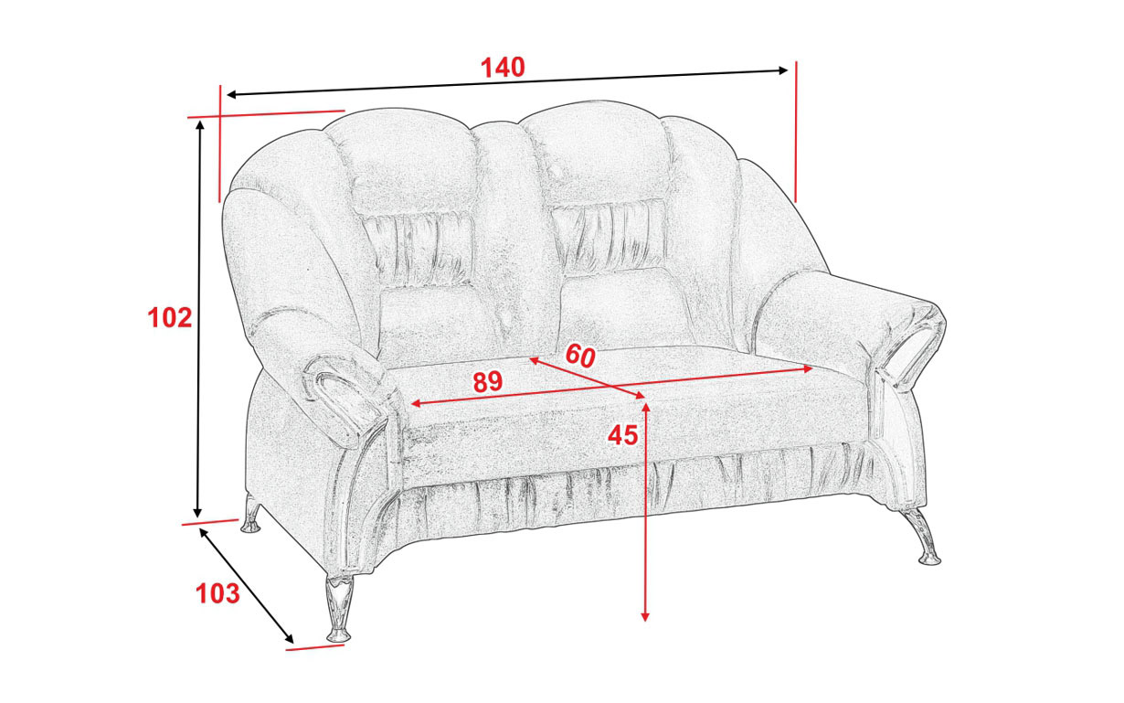 Диван АМ3 Д (на ножках) 2 с вставками - Фото_2