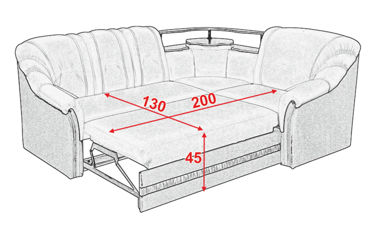 Угловой диван АМ16 У (с полкой) - Фото_5