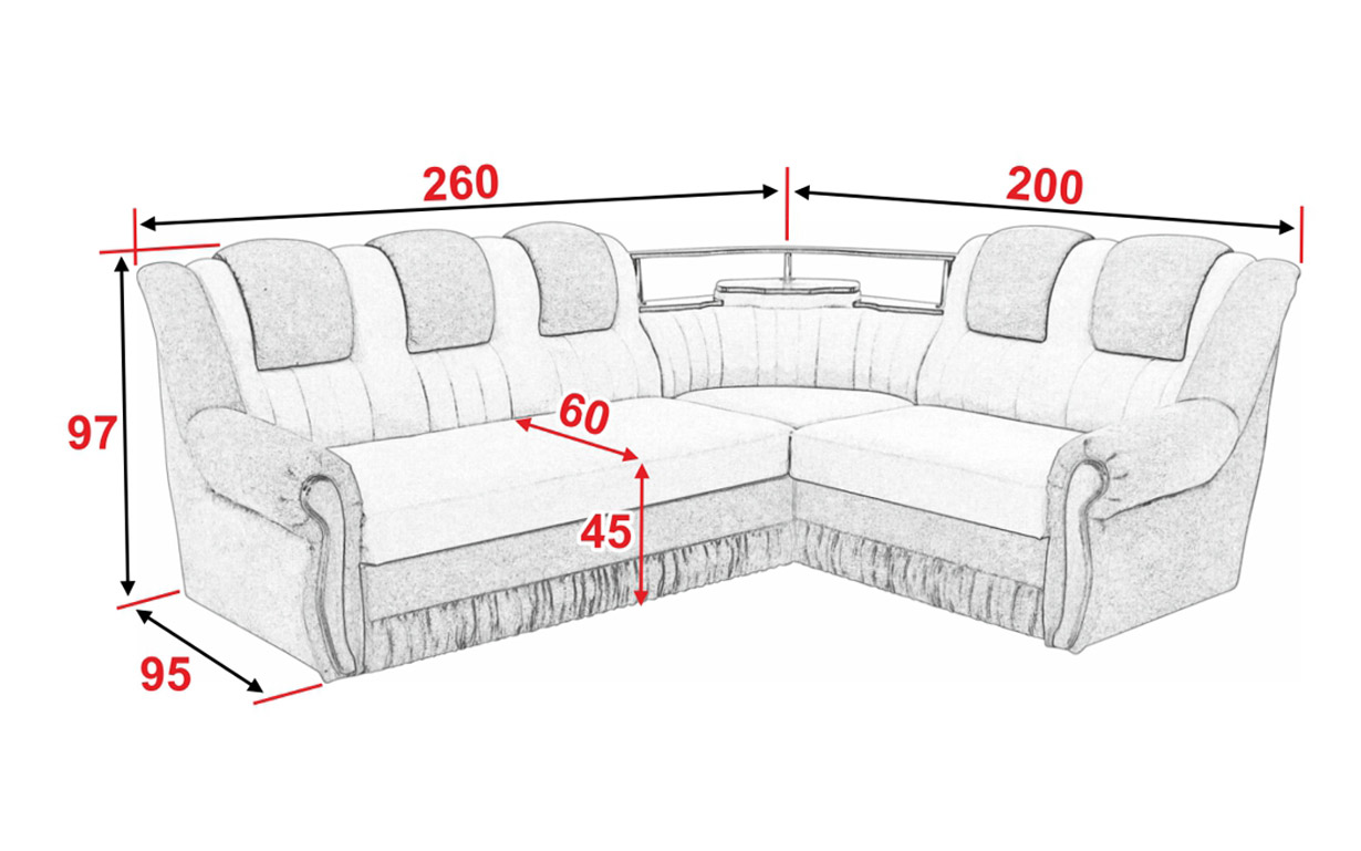 Угловой диван АМ22 У (с полкой) - Фото_4