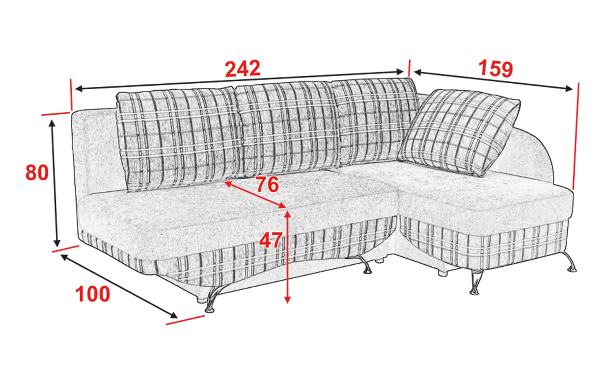 Угловой диван АМ62 У (пружина змейка) - Фото_5