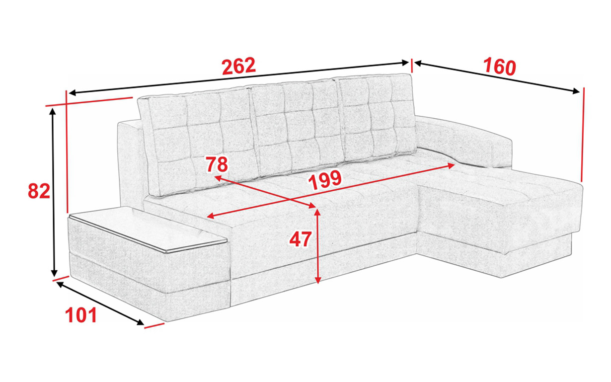 Угловой диван АМ 114 У (ниша) №1 - Фото_2