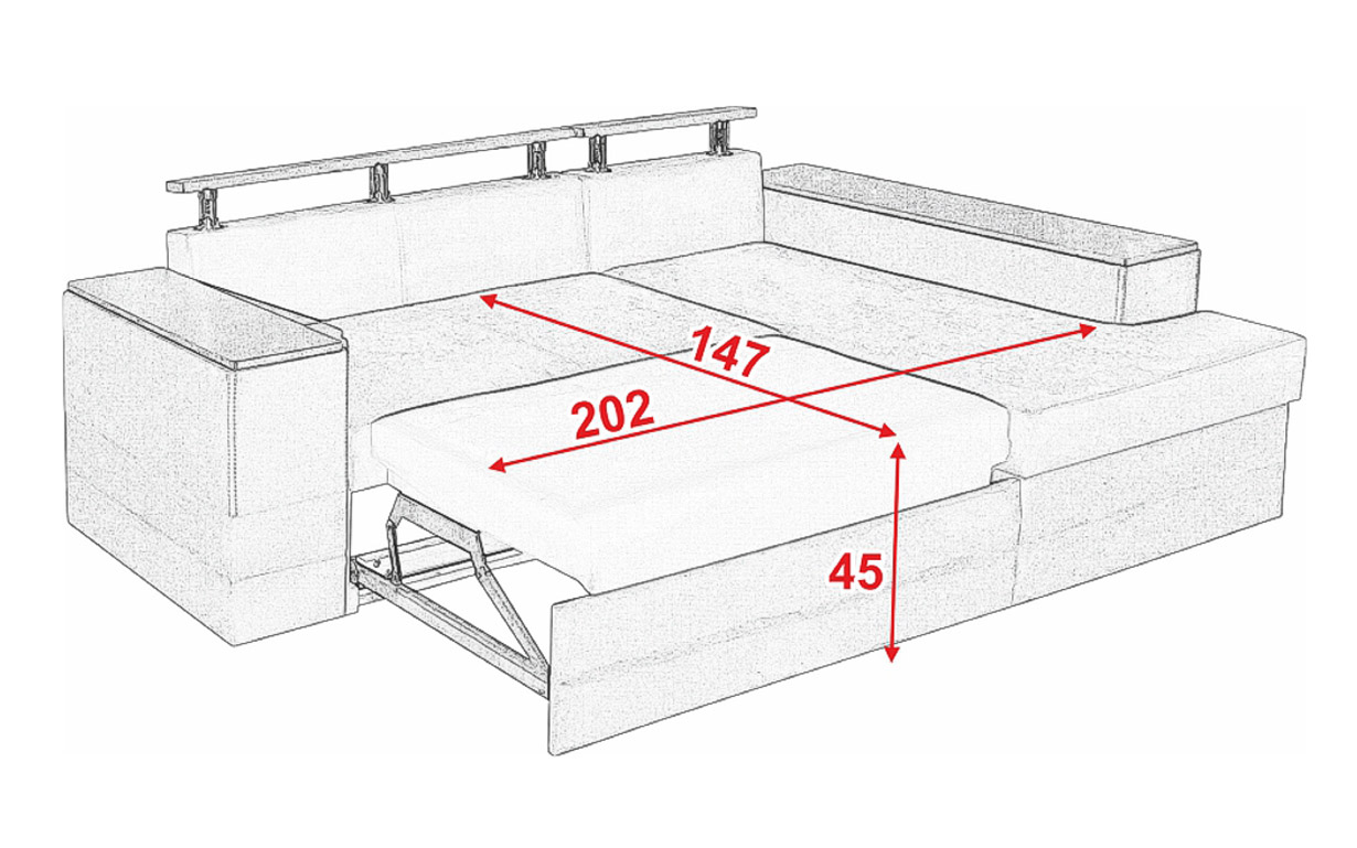 Угловой диван АМ73 У (2 ниши) - Фото_5