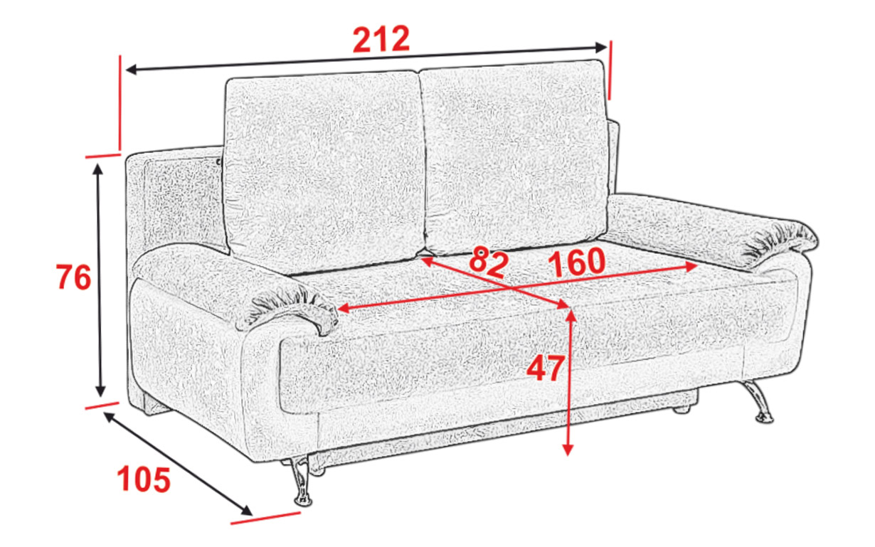 Диван АМ80 Д (пружина змейка) - Фото_3