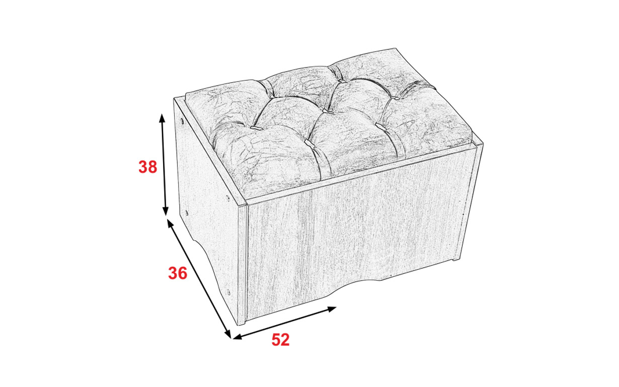 Пуф АМ №2 с ящиком - Фото_2