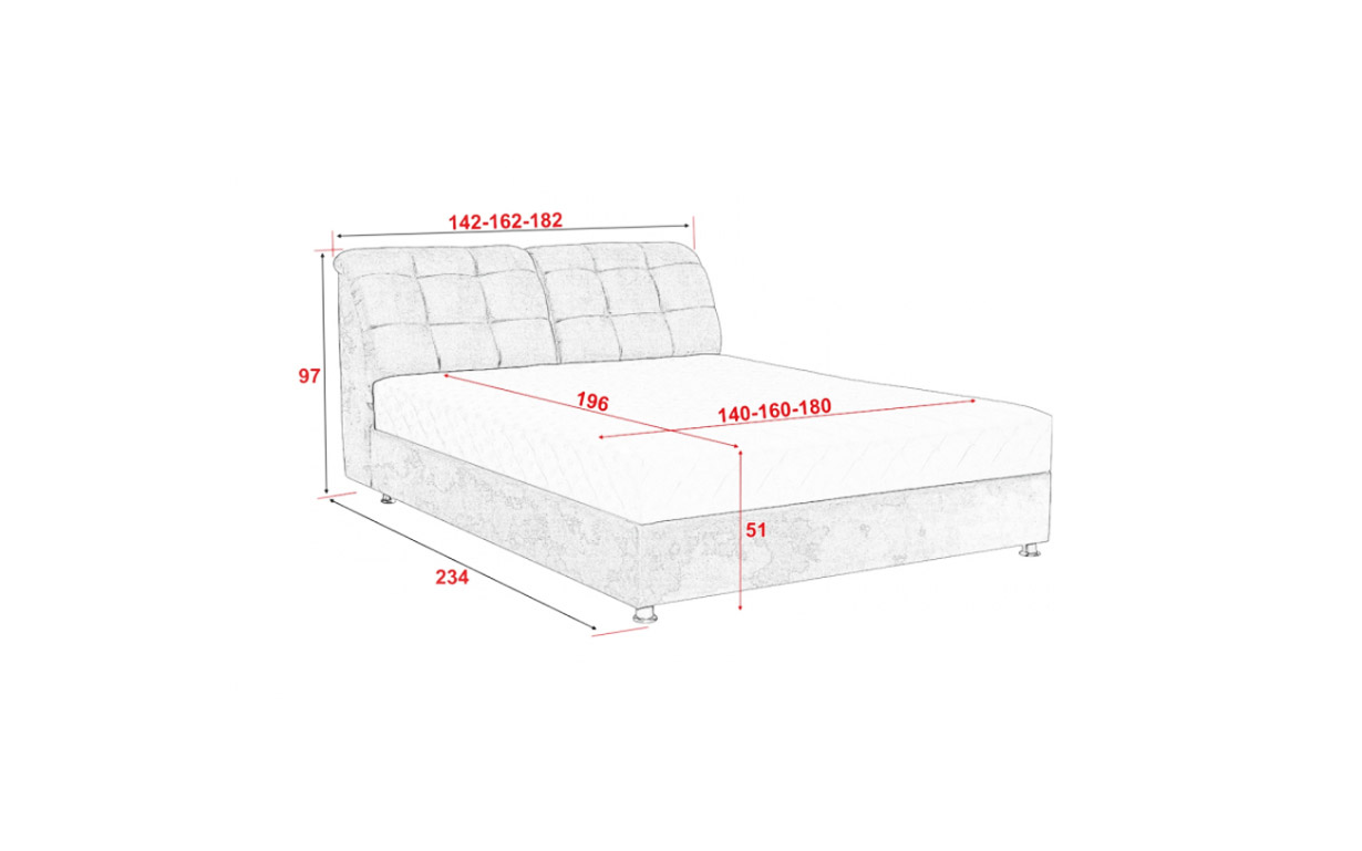 Кровать АМ 113 КР 2 с механизмом (с матрасом) - Фото_4