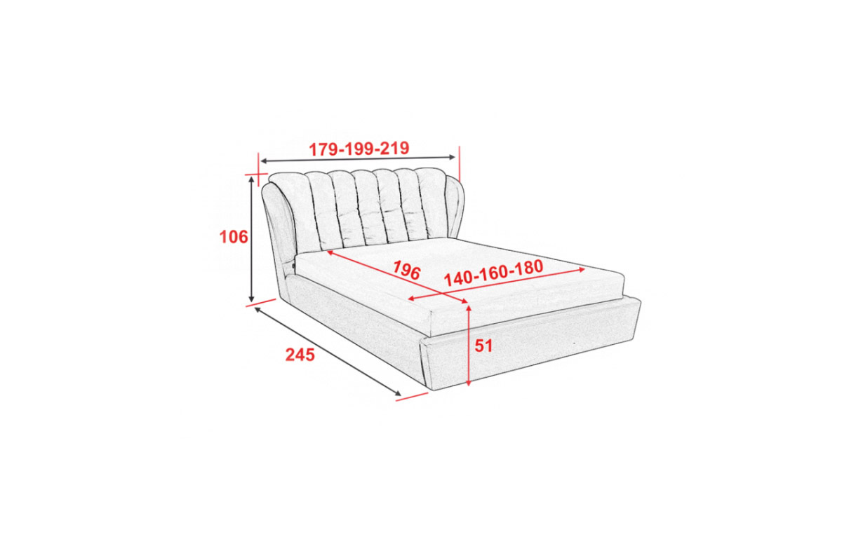 Кровать АМ34 КР с механизмом (с матрасом) - Фото_2