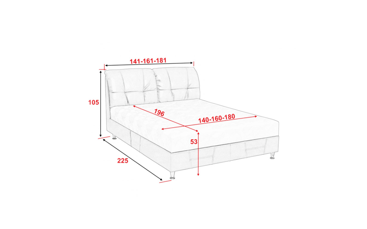 Кровать АМ39 КР с механизмом (с матрасом) - Фото_2
