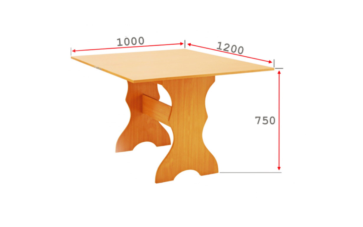 Комплект АМ13 стол (раскладной) + 4 табурета - Фото_2