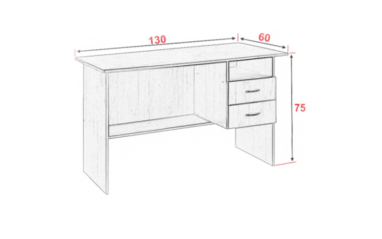 Стол письменный АМ №1 - Фото_1