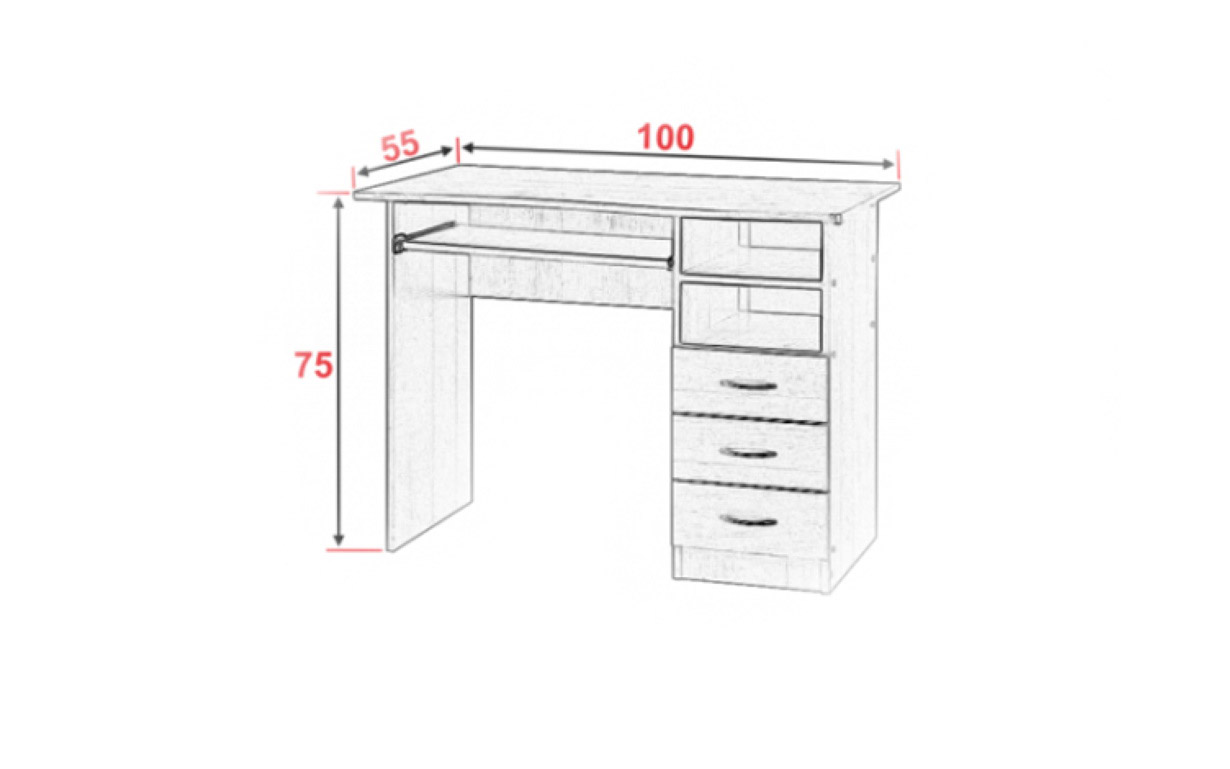 Стол компьютерный АМ №1 - Фото_2
