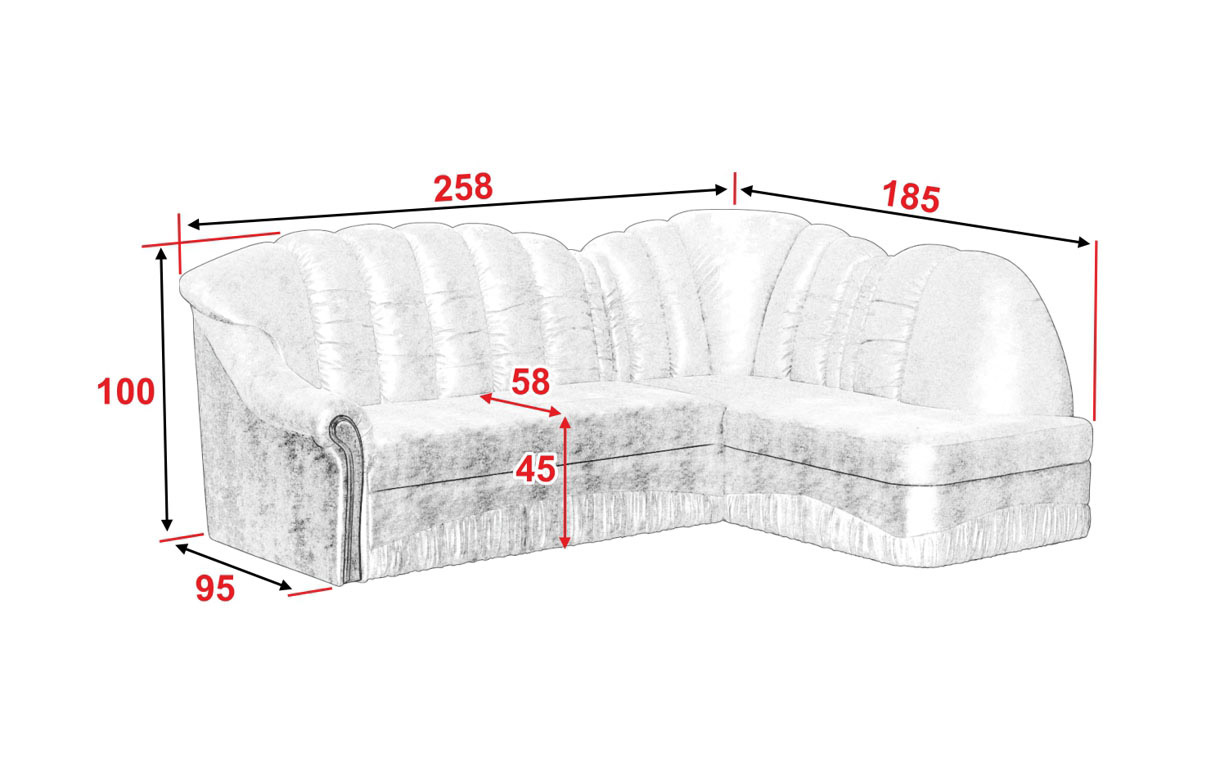 Угловой диван Алиса (1 подлокотник) - Фото_4