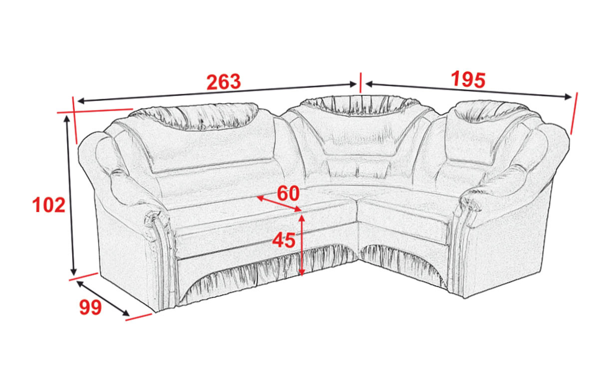 Угловой диван Вертус - Фото_4