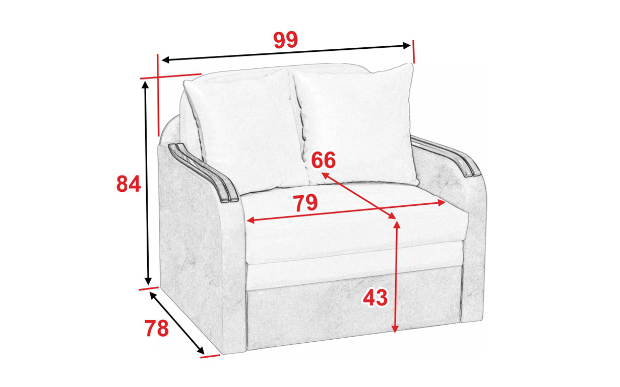 Диван Малыш (с накладками) - Фото_3