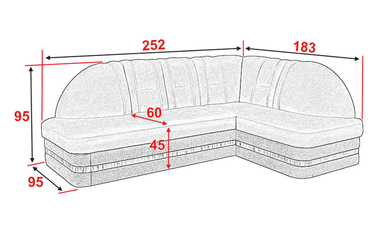 Угловой диван Диамант (без подлокотников) - Фото_4