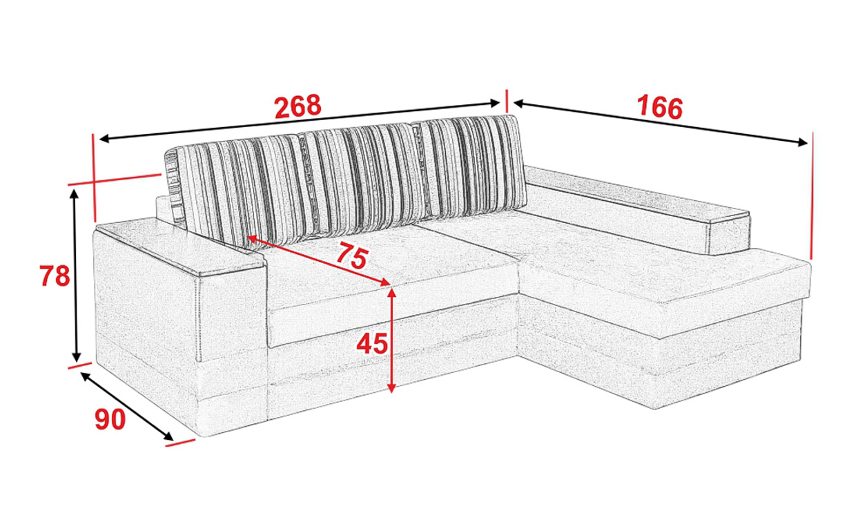 Угловой диван Тема 2 ниши - Фото_4