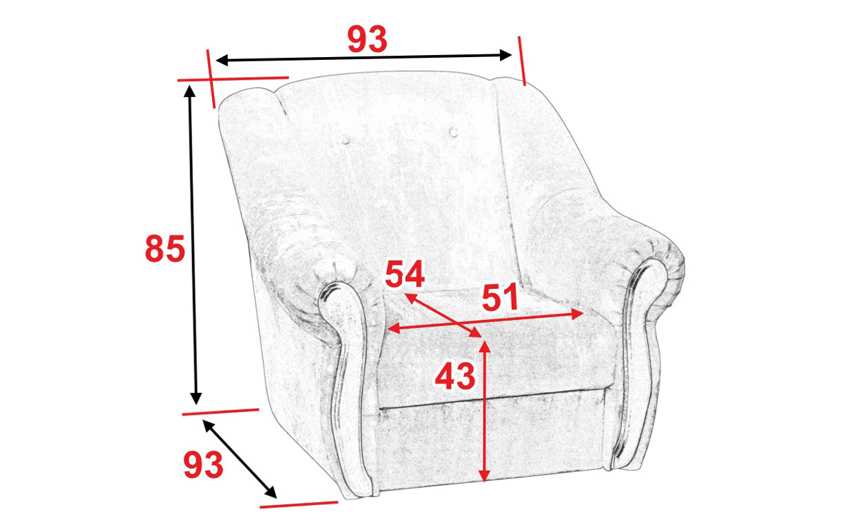 Крісло Тібет зі вставками - Фото_2