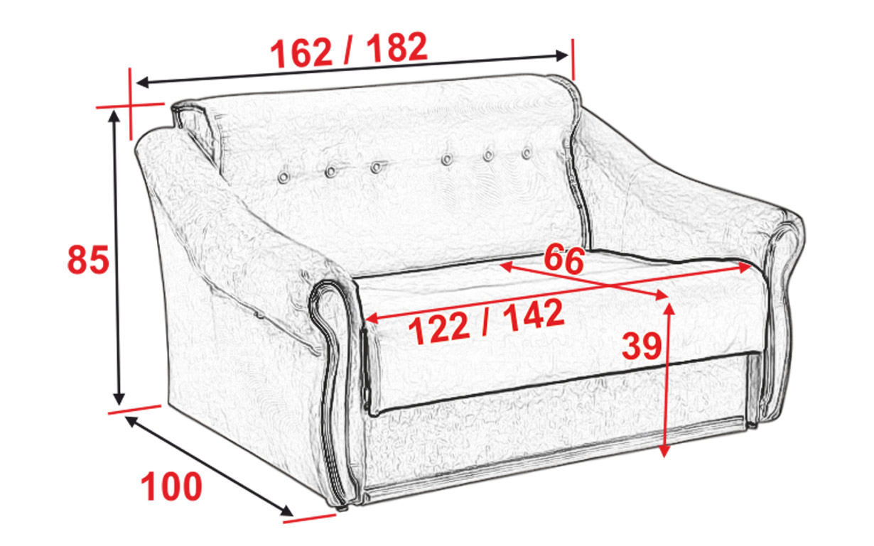 Диван Тибет малютка со вставками - Фото_5