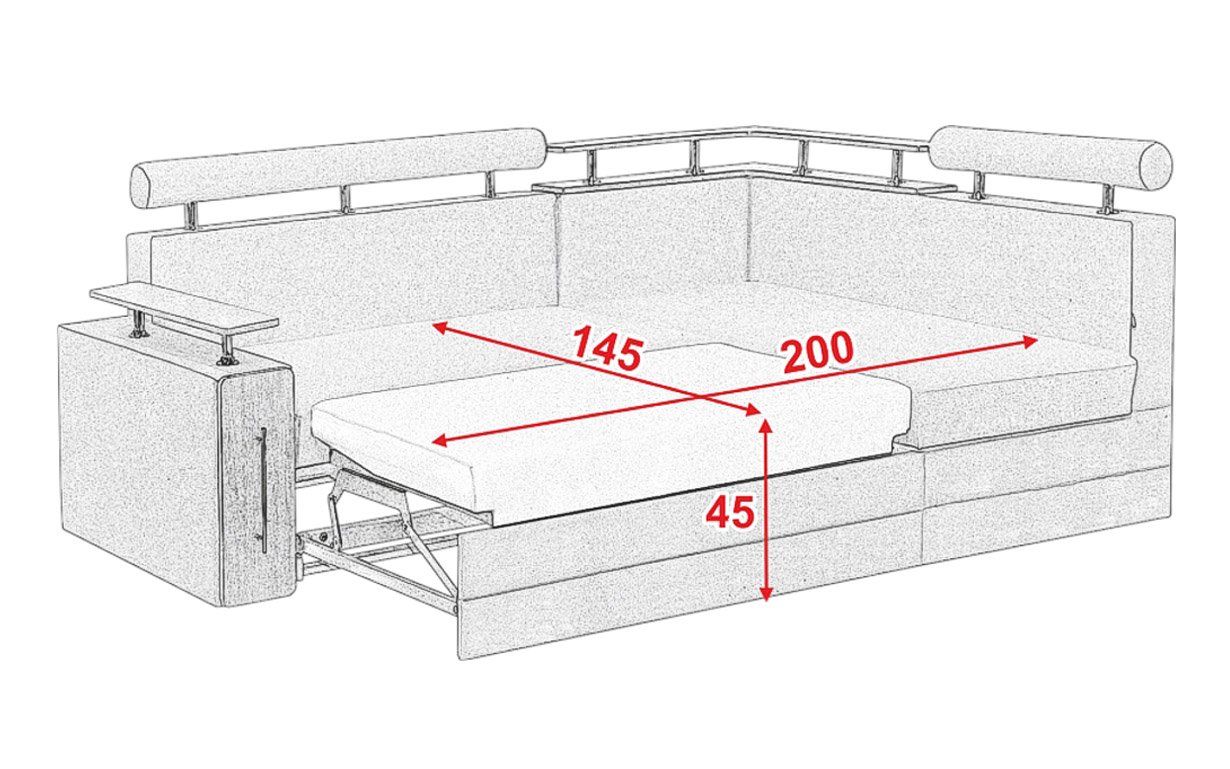 Угловой диван Элит бар - ниша - Фото_9