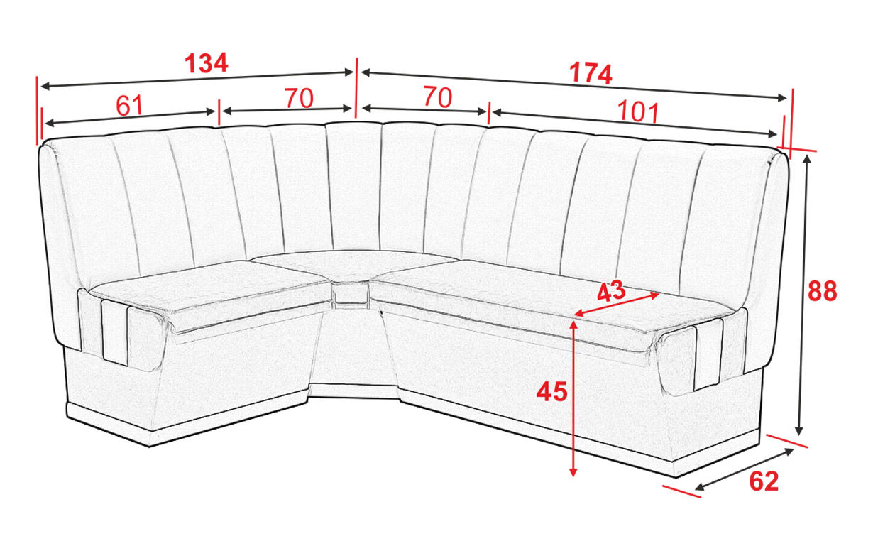 Кухонний куток Корона 2 - Фото_2