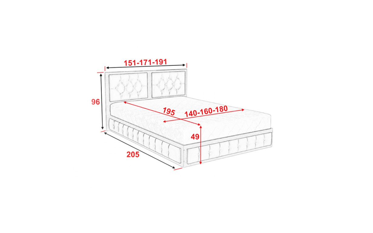 Кровать Экзотика с механизмом (с матрасом) - Фото_6