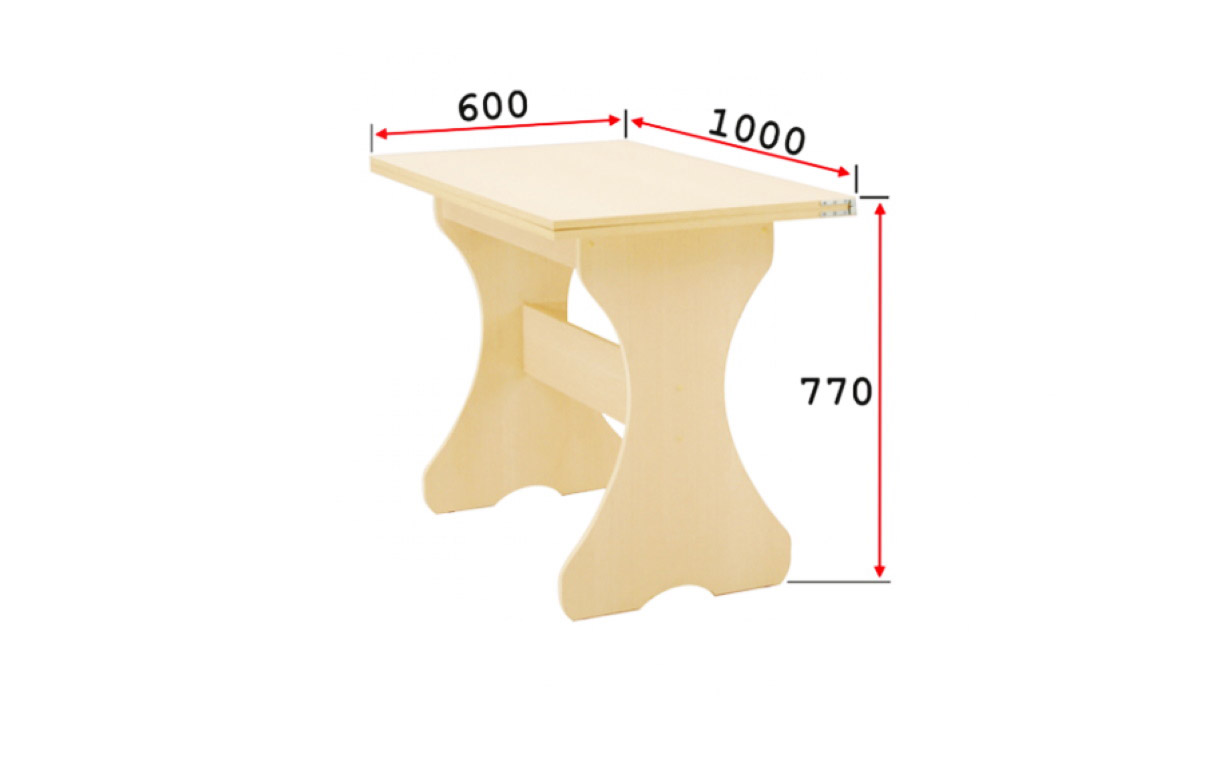 Комплект Меркурий стол (раскладной) + 4 табурета - Фото_1