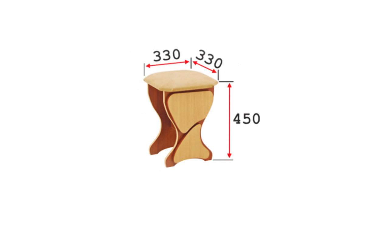 Комплект Уран стол (раскладной) + 4 табурета - Фото_3