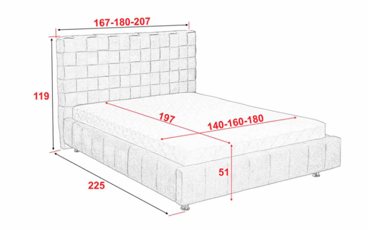 Кровать Диор с механизмом (с матрасом) - Фото_7