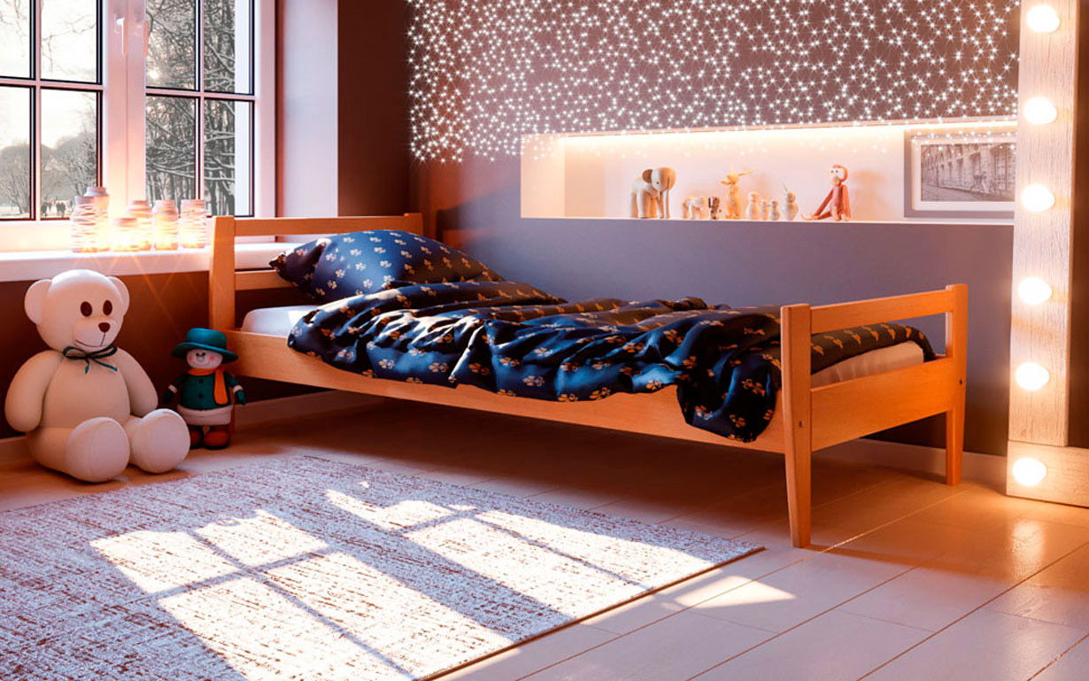 Кровать Алиса 80х200 см. ЧДК - Фото