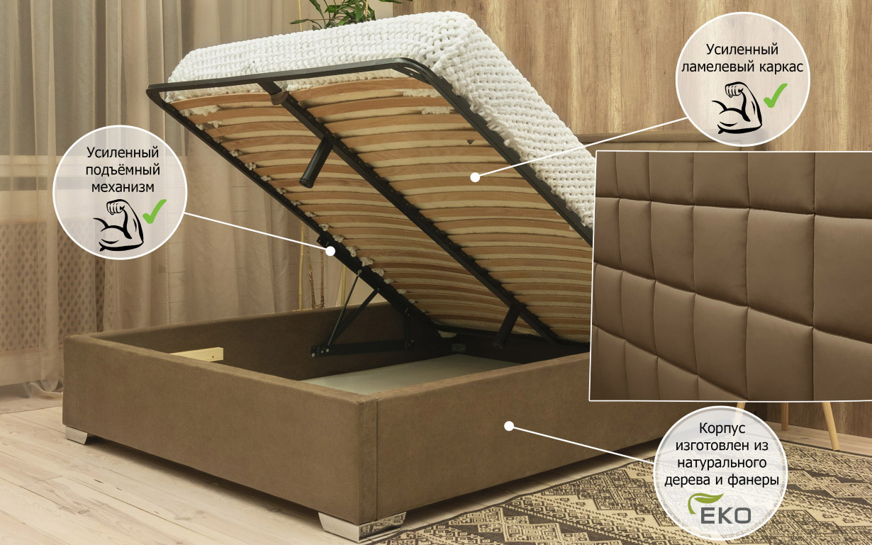 Кровать Скарлет с механизмом - Фото_8