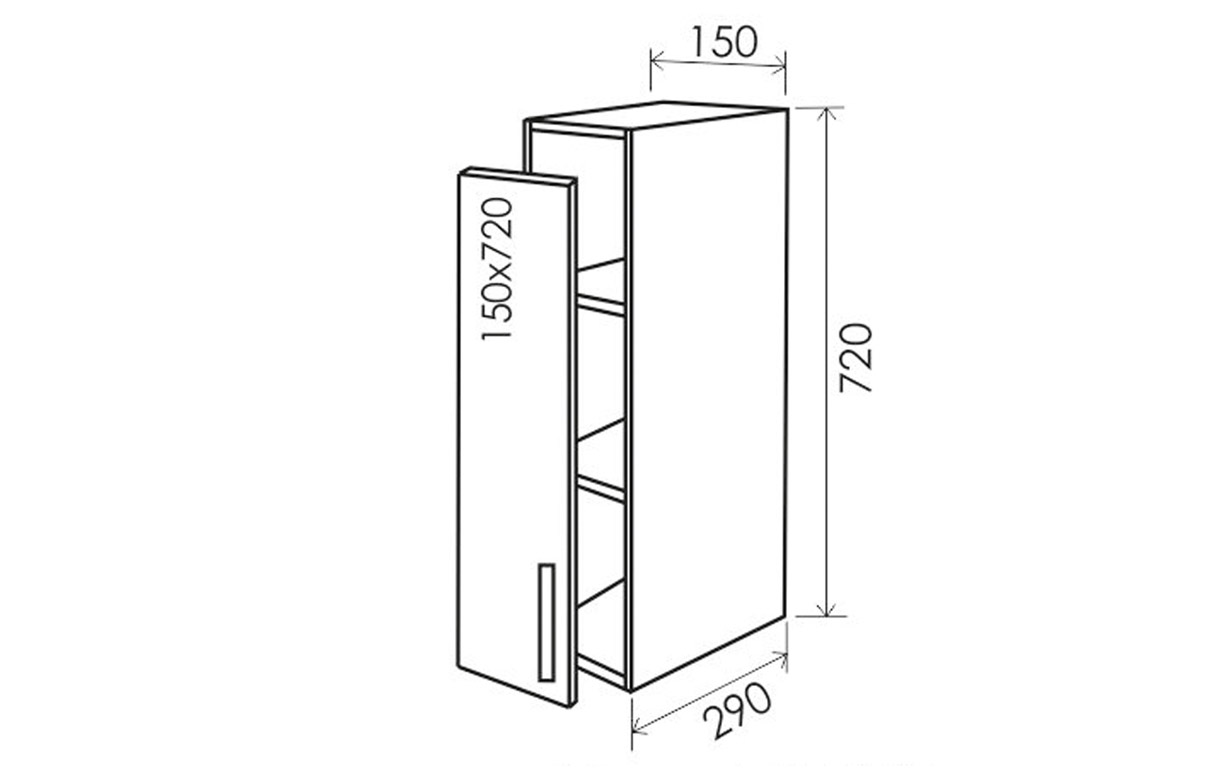 Кухонная секция Карат верхняя №3 Феникс Мебель - Фото