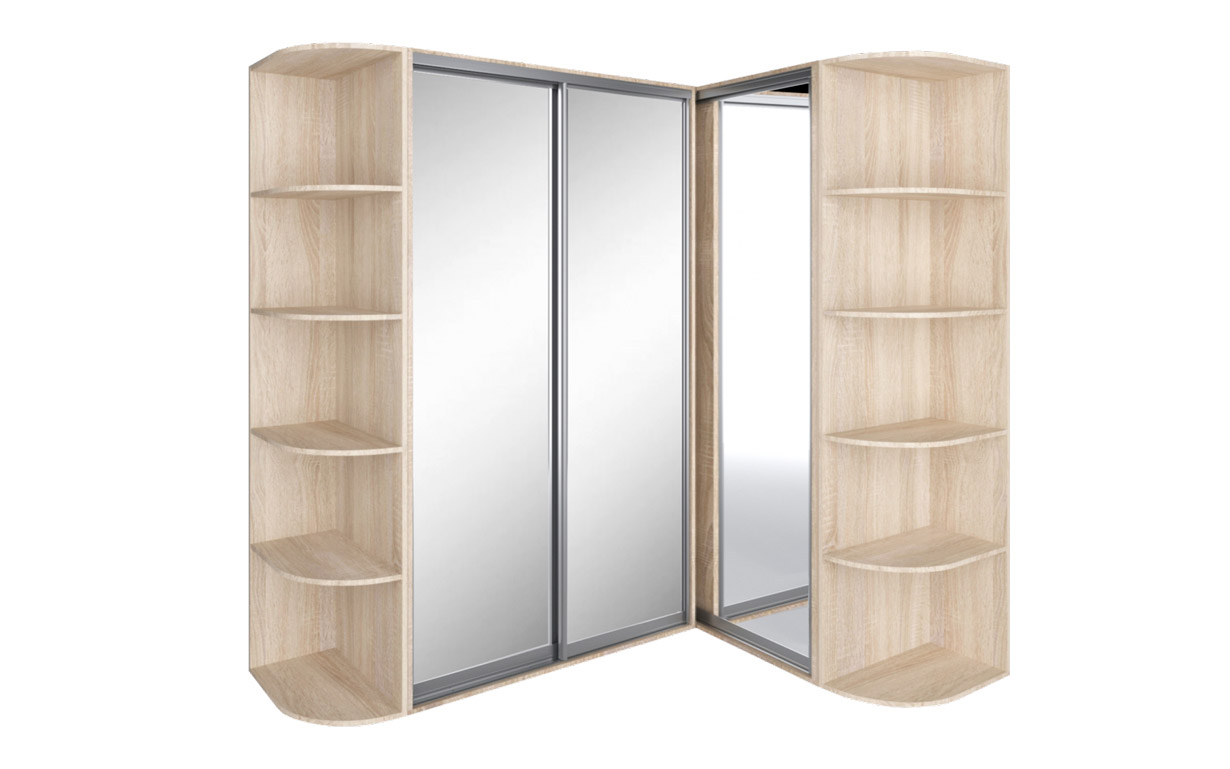 Угловой шкаф-купе (приставной) 120х45х240 см., 90х60х240 см. Феникс Мебель - Фото