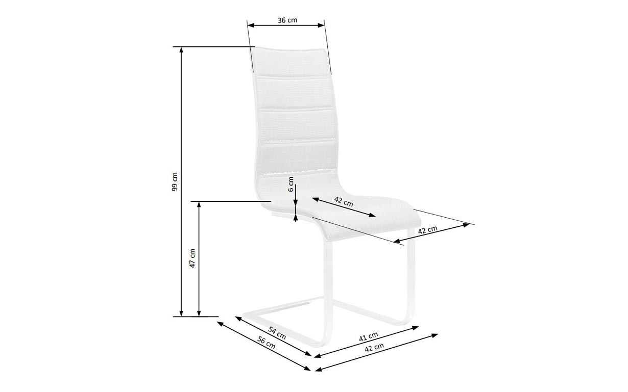 Стул K104 beige/white - Фото_1