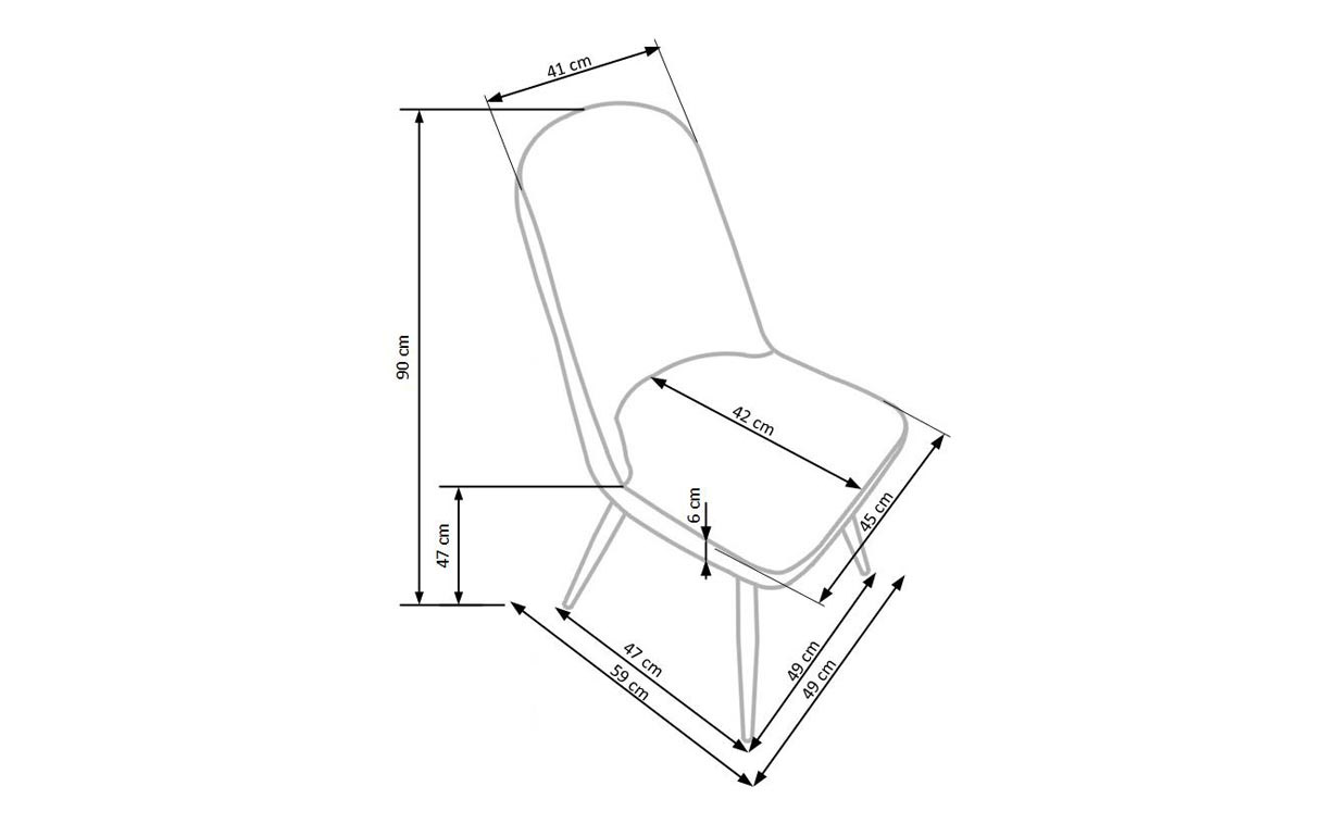 Стул K214 grey/dub - Фото_1