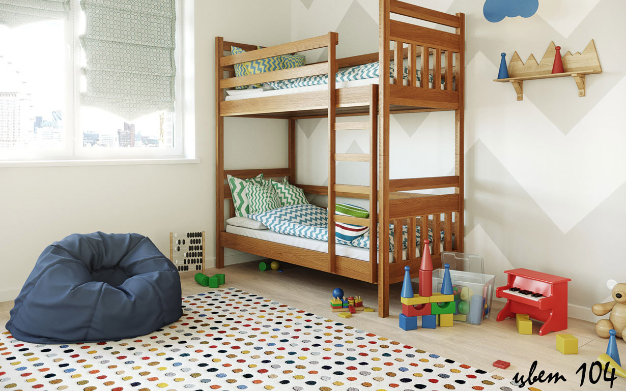 Двухъярусная кровать Умка 80х200 см. Лев Мебель - Фото