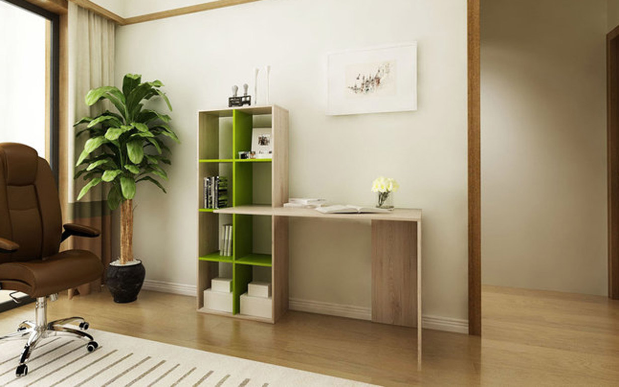 Стол компьютерный СК-13 (дуб молочный+венге) левый - Фото