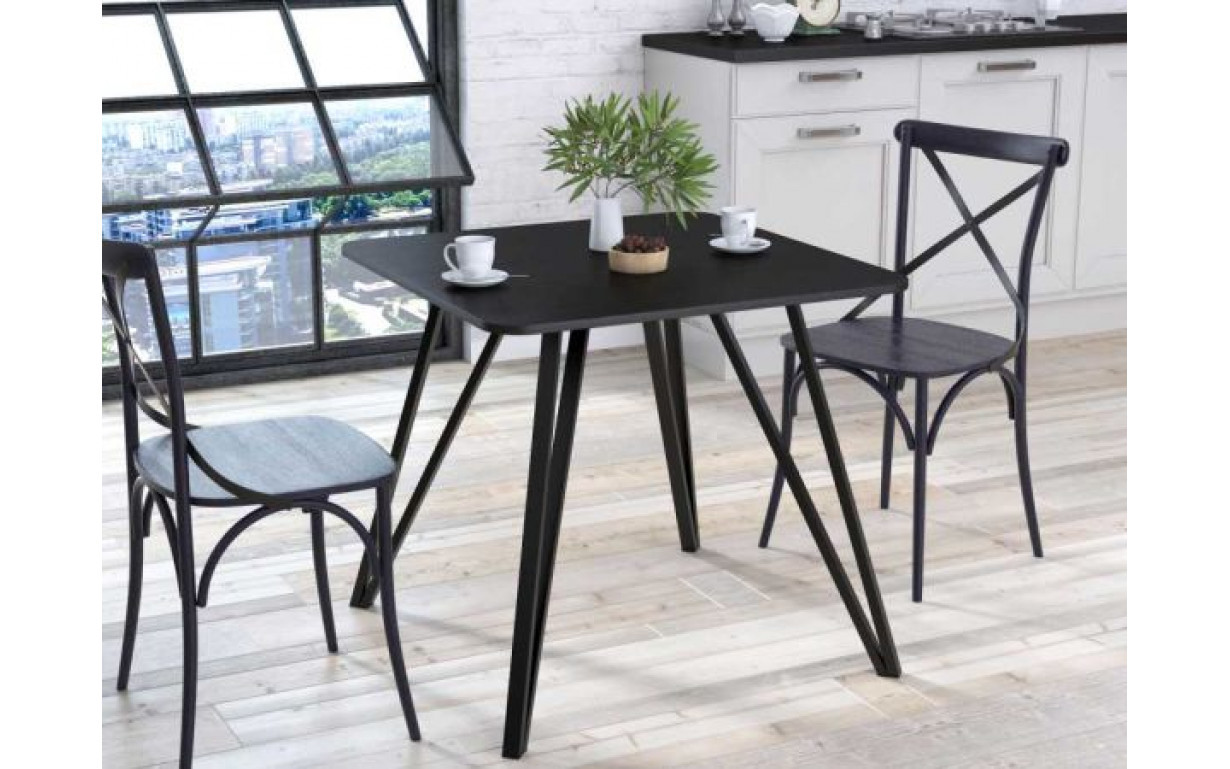 Стол обеденный Лима  80-80 Скруглённые углы Loft Design - Фото