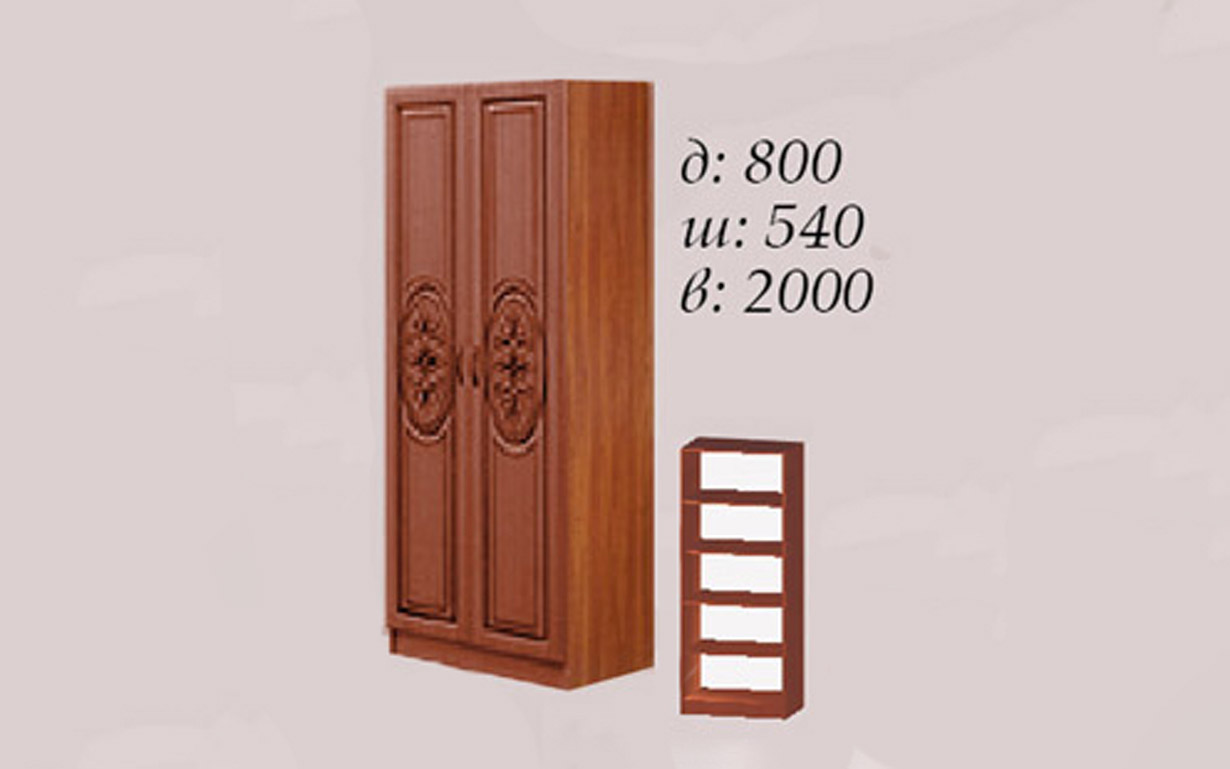 Шкаф Василиса 80 см. (полки) - Фото_1