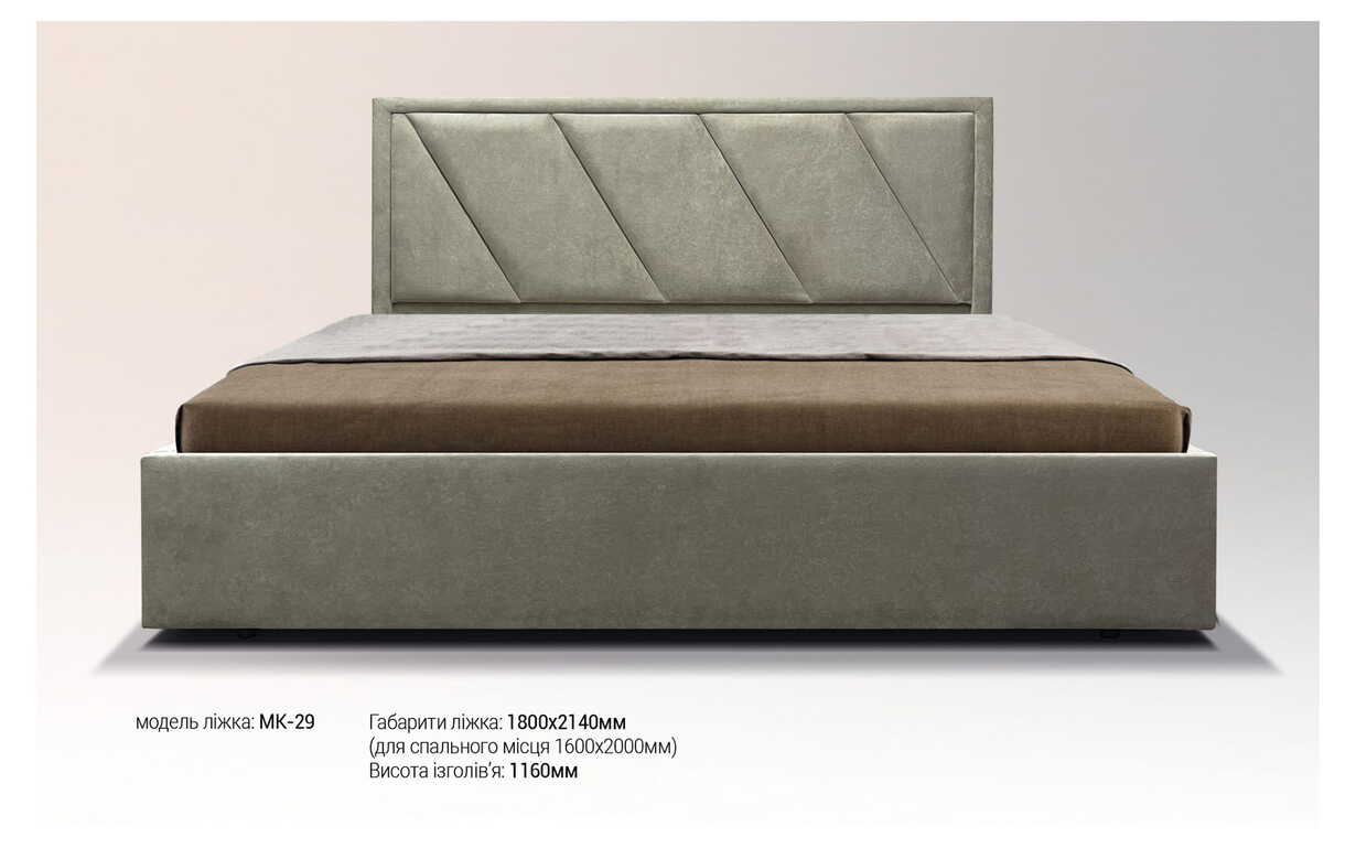 Кровать МК-29 с механизмом 140х190 см. MegaOpt - Фото