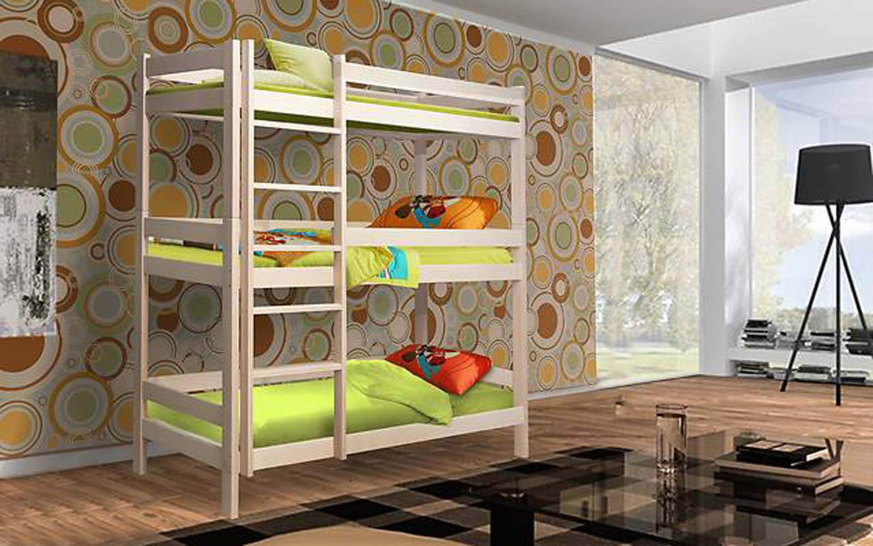 Трехъярусная кровать Мейвис 80х200 см. Мистер Мебл - Фото
